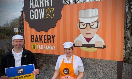 Harry Gow stands with Ukraine in fundraising appeal