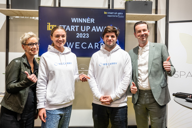 WECARRY wins the iba.START UP AWARD 2023
